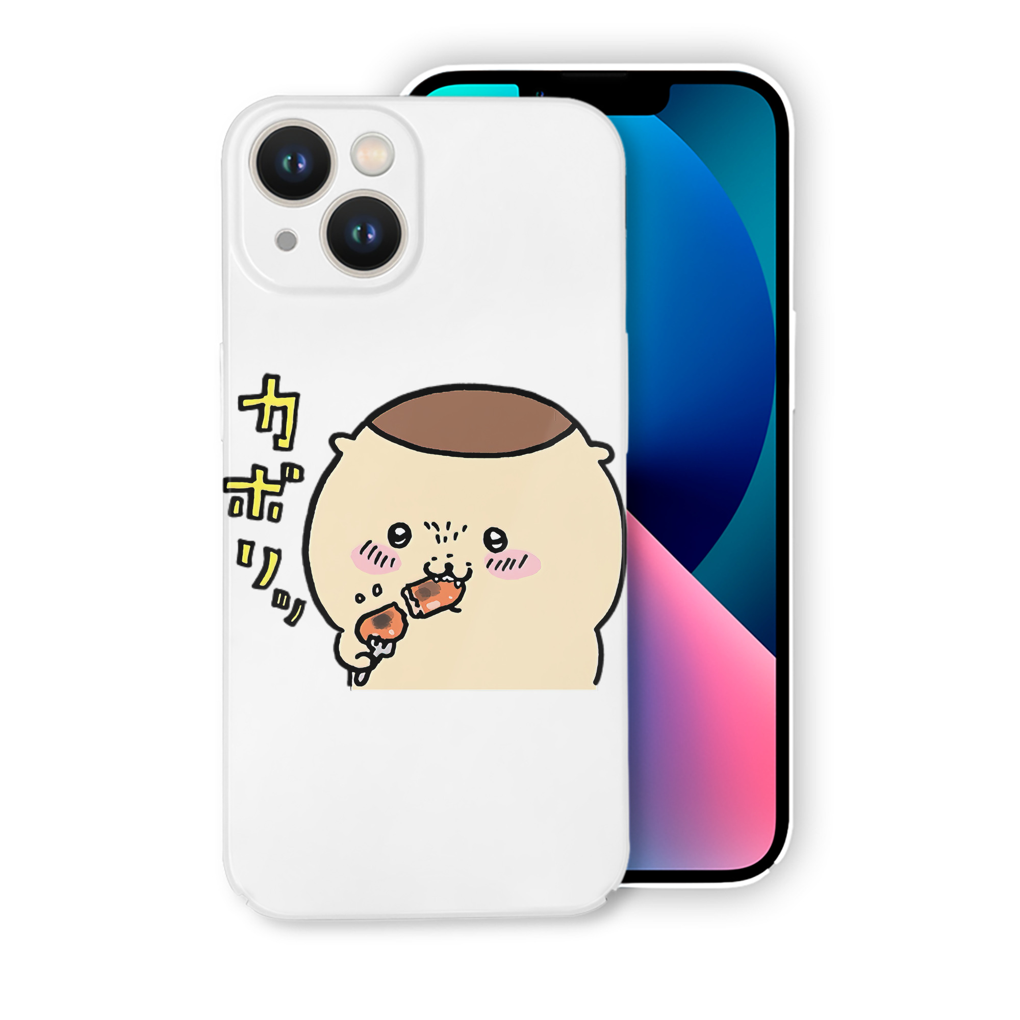 （画像用） ちいかわ くりまんじゅう Chii-kawa kuri manjū 【iPhone 14シリーズ対応】ハードケース